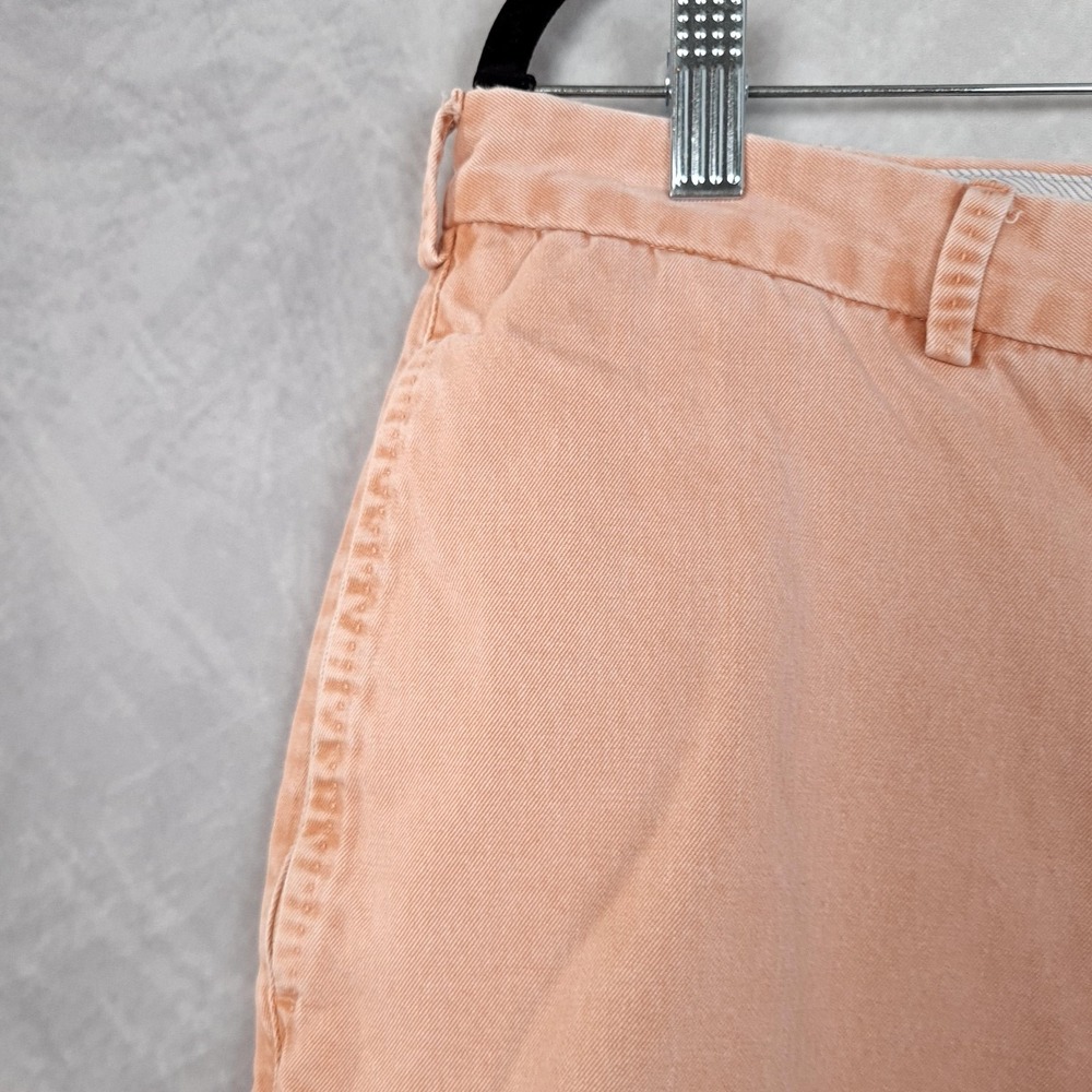 Peter Millar Shorts Mens 34/35 Orange Pima Cotton Chino 8" Myopia Hunt Club Fox - Picture 2 of 15